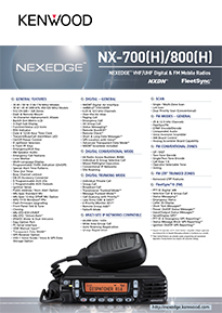 NX-700HK/K Brochure