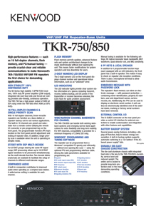 TKR-750E (VERSION 2) Brochure