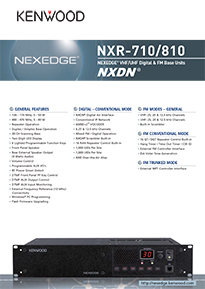 NXR-710E Brochure